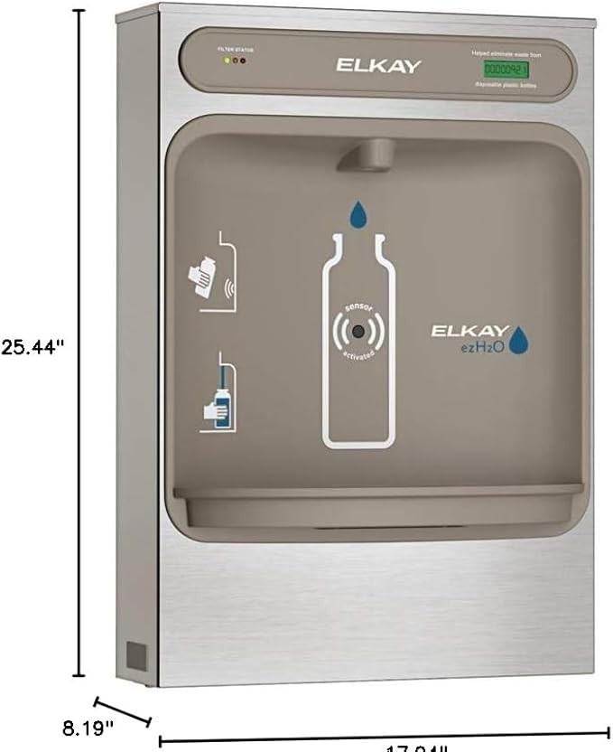 Elkay LZWSSM EZH2O Surface Mount, Filtered, Bottle Filling Station, Non-Refrig