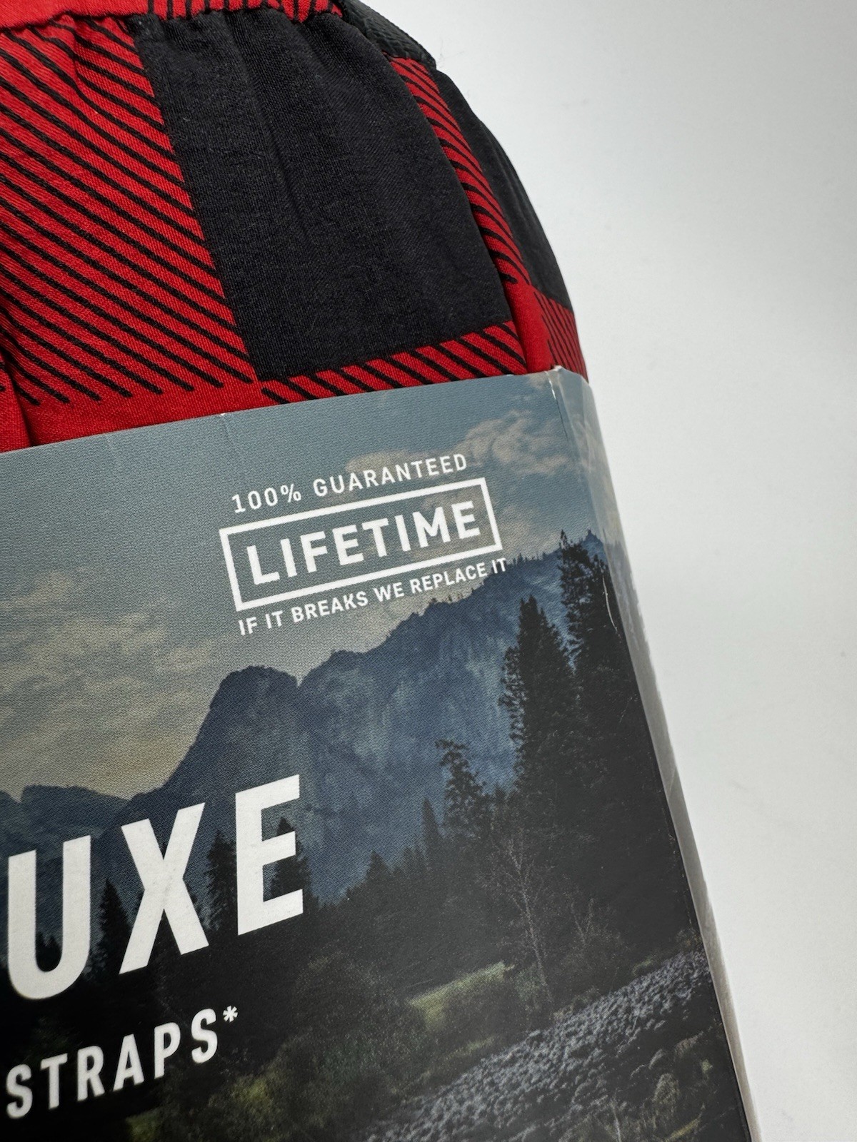 Grand Trunk Double Deluxe Hammock + Straps Parachute Nylon Buffalo Check Red Blk