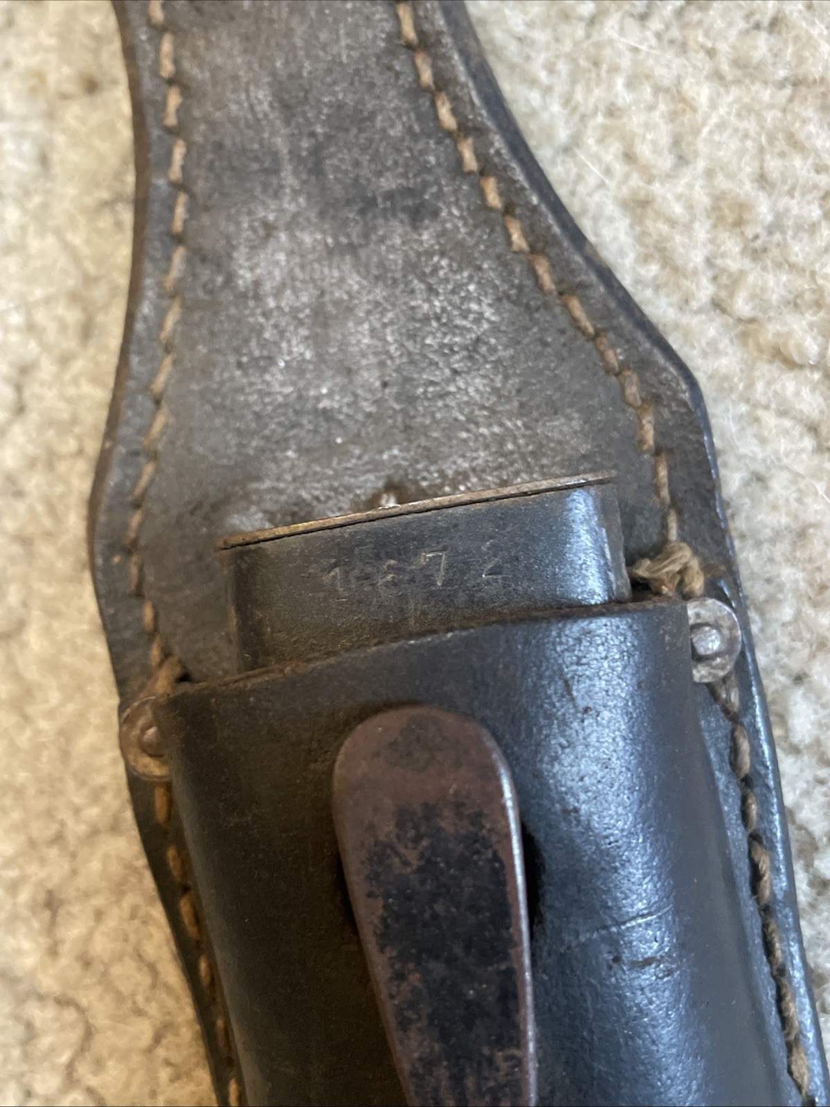 RARE Vintage World War 2 GERMAN K98 Matching Numbers Bayonet w/ Sheath & Frog