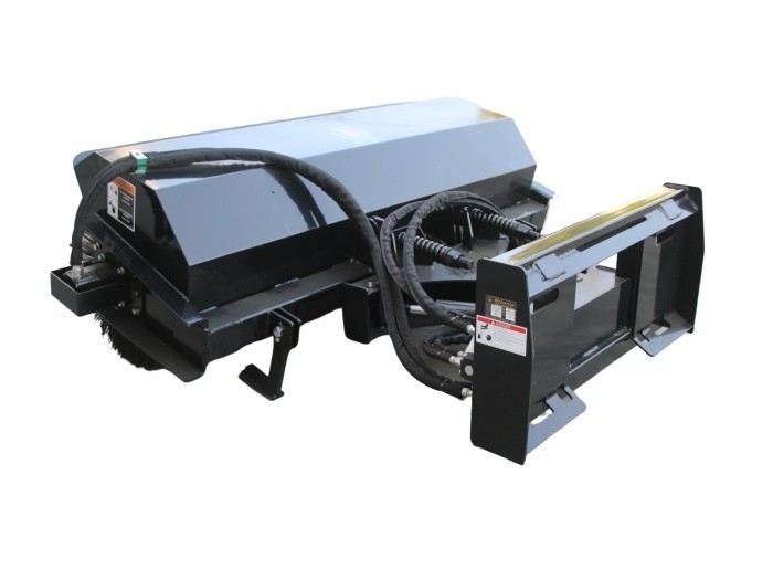 Wolverine Skid Steer Angle Broom Sweeper Heavy Duty Attachment w/Poly Brush