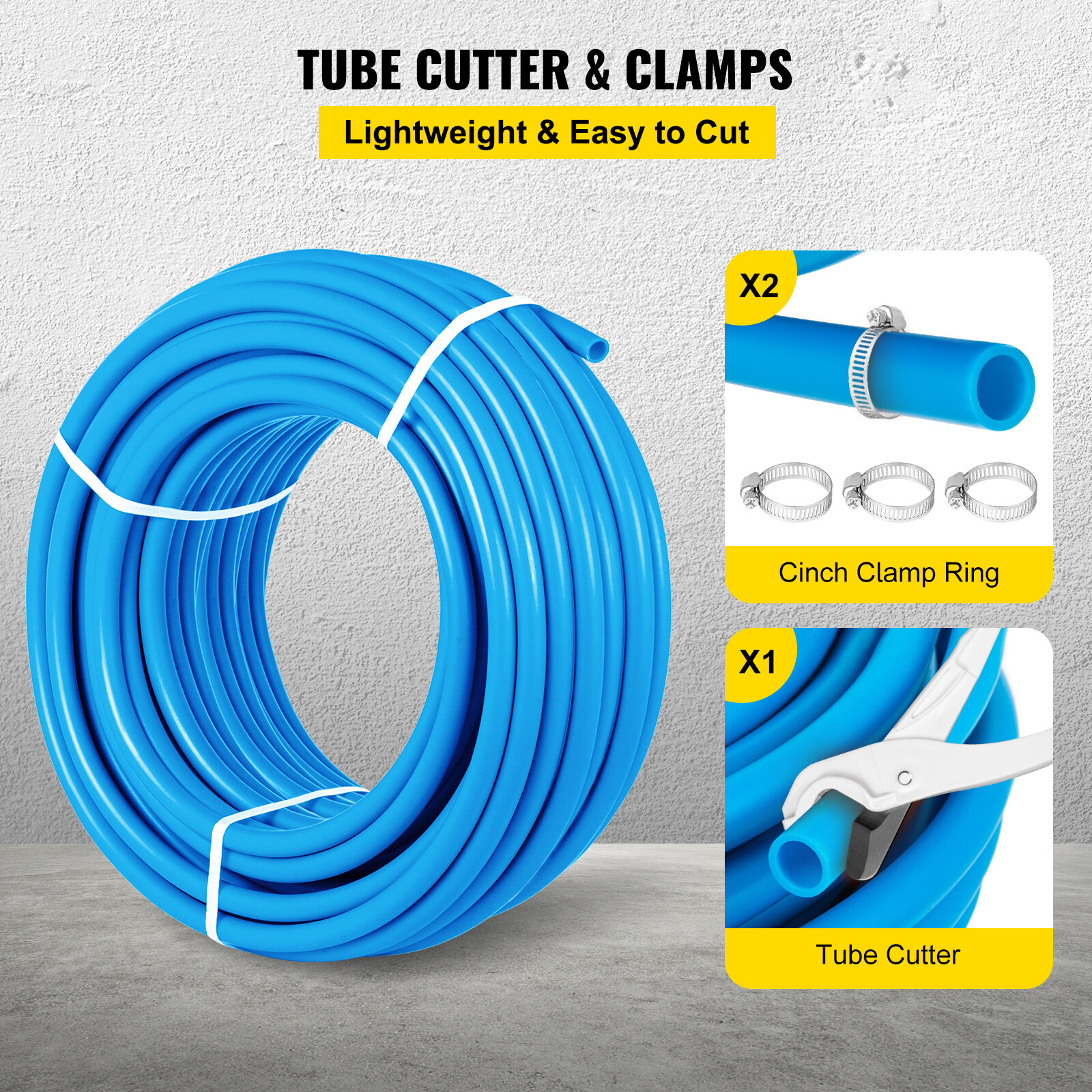 1"x300' coil PEX Tubing Blue Certified Non-Barrier Htg/Plbg/Potable Water