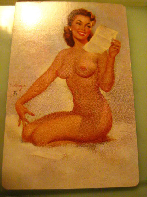HENRY HILL GOODFELLA SIGNED VINTAGE UP GIRL NUDIE CARD GREAT GIFT