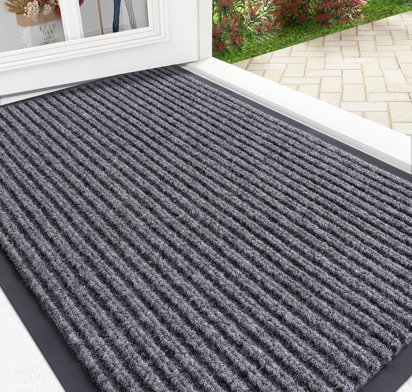 Indoor Outdoor Door Mat – Heavy Duty Waterproof Front Entrance Rug