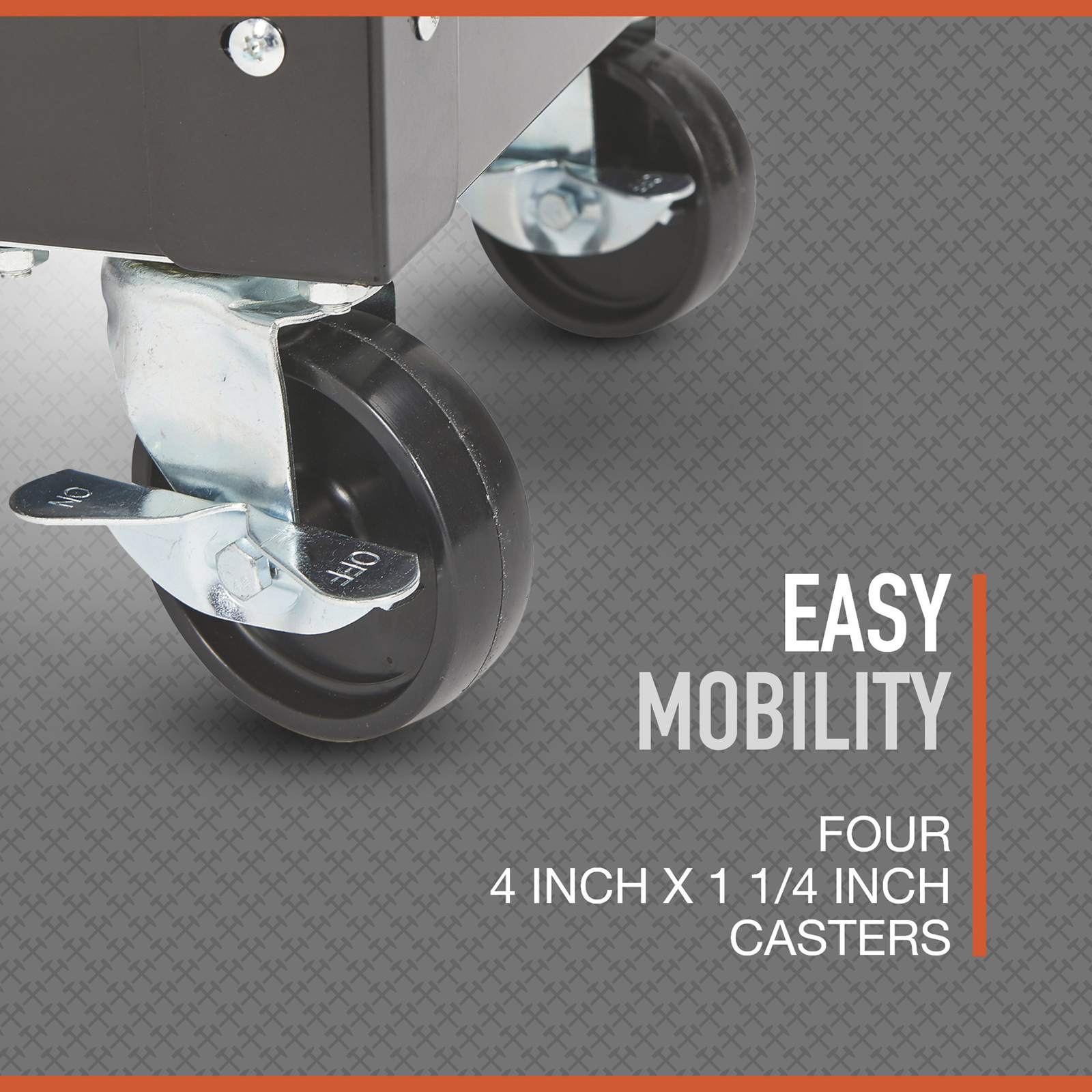 Ironton 28in. 2-Drawer Tool Cart, 30-1/2in.L x 14-1/2in.W x 33in.H, 350-Lb.