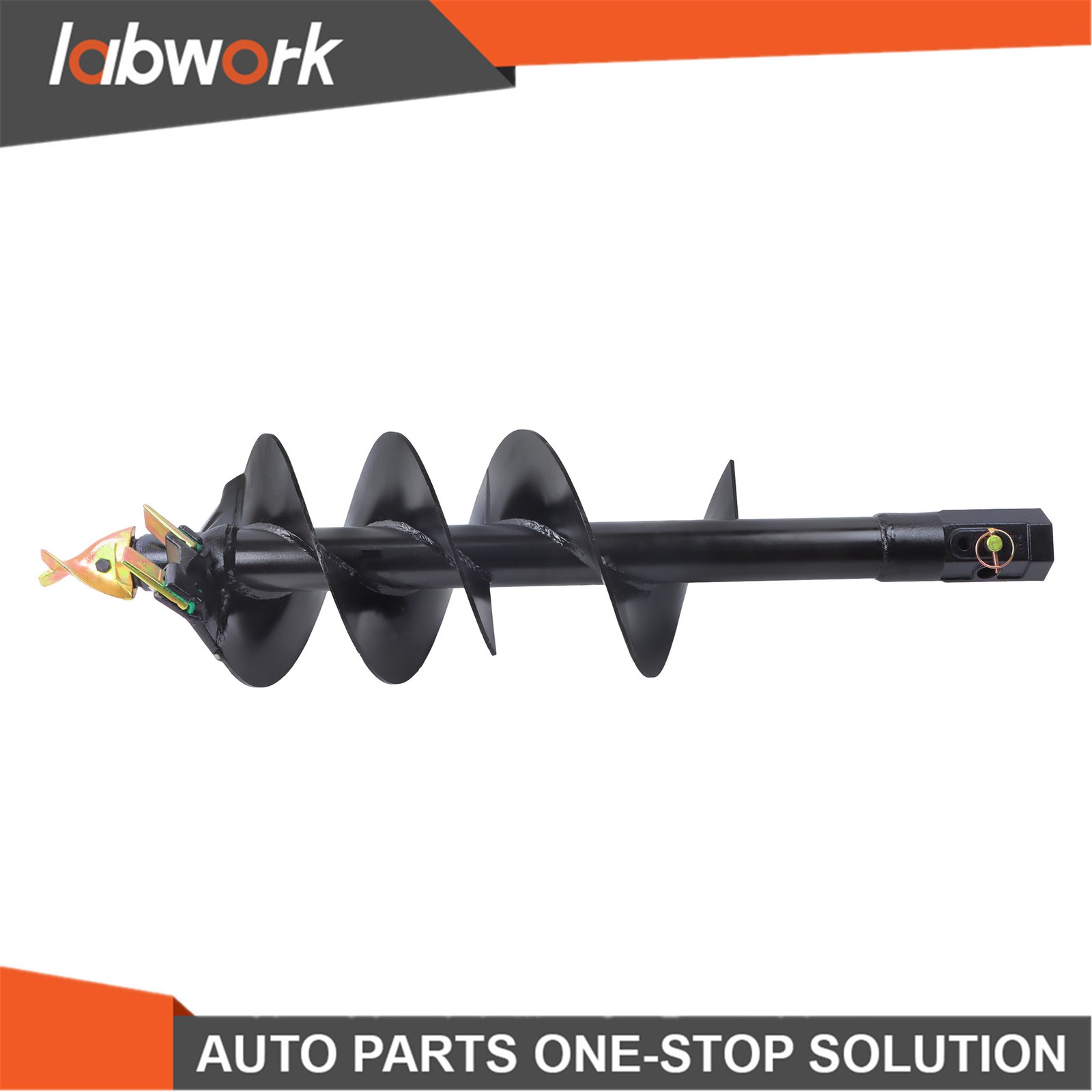 Labwork 12" x 48" Digger Auger Bit Attachment, 2" Hex Compatible