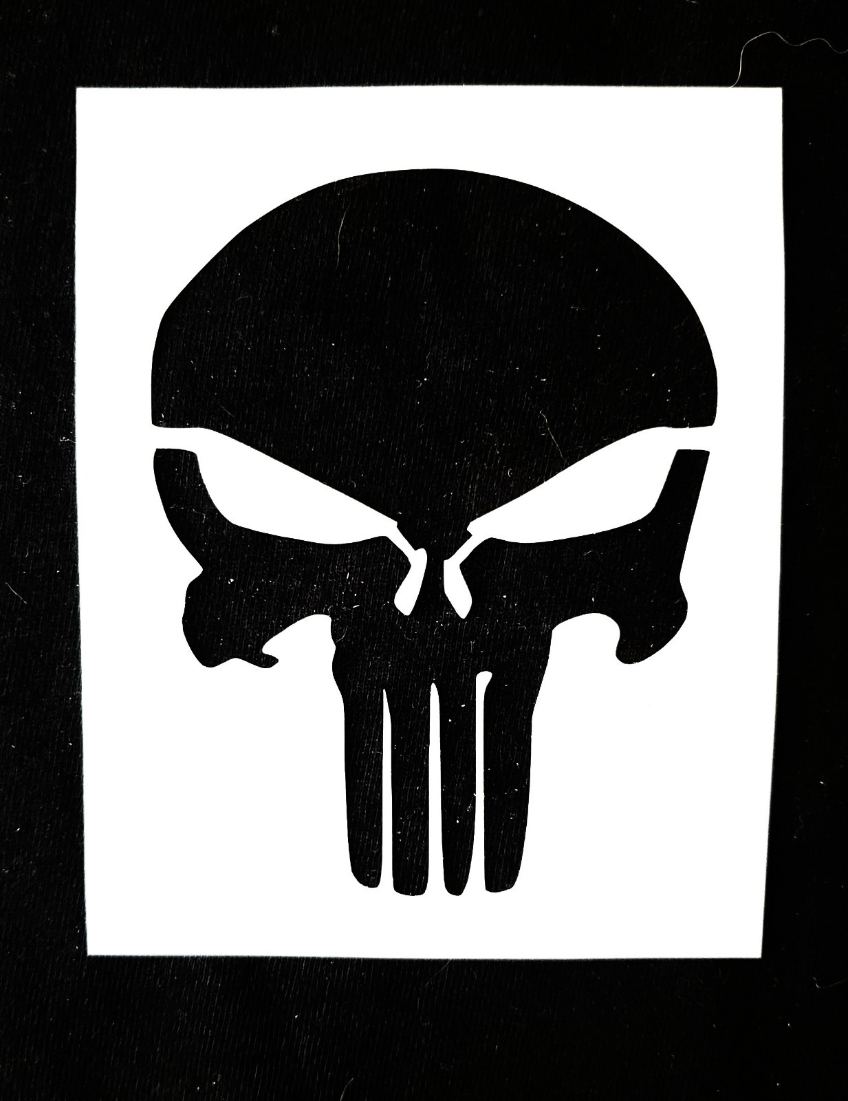 Punisher Skull Reusable Stencil