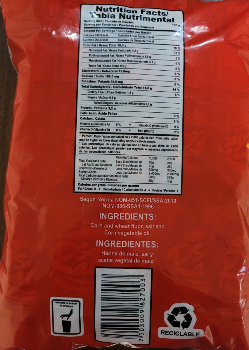 Churritos (corn sticks)Super Raton 24 bolsas