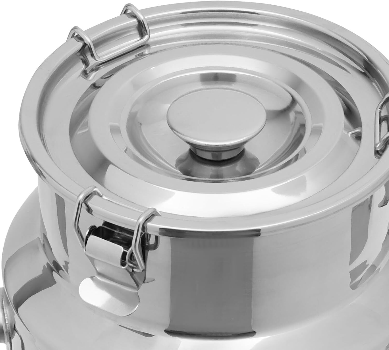 10L/2.64Gallon Milk Can with Faucet&Sealed Lid, Heavy Duty Bucket Bottle