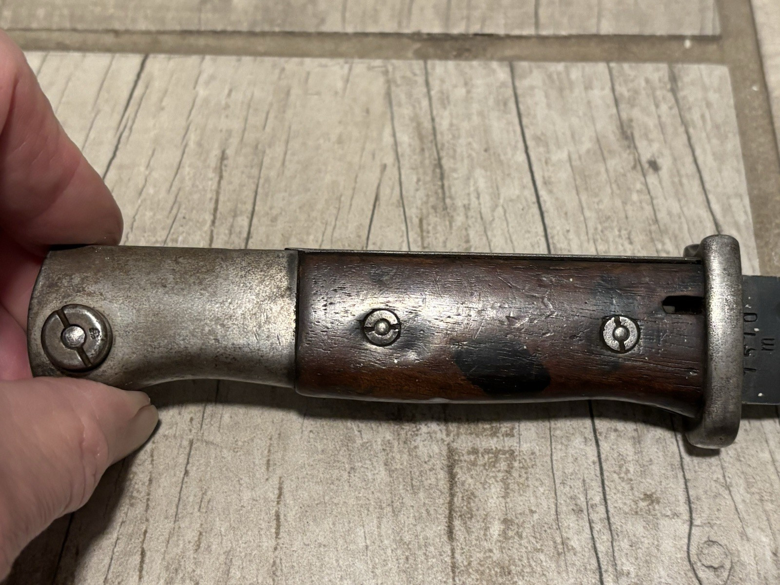 WWII German 98K Bayonet with Scabbard Early S/244 Production