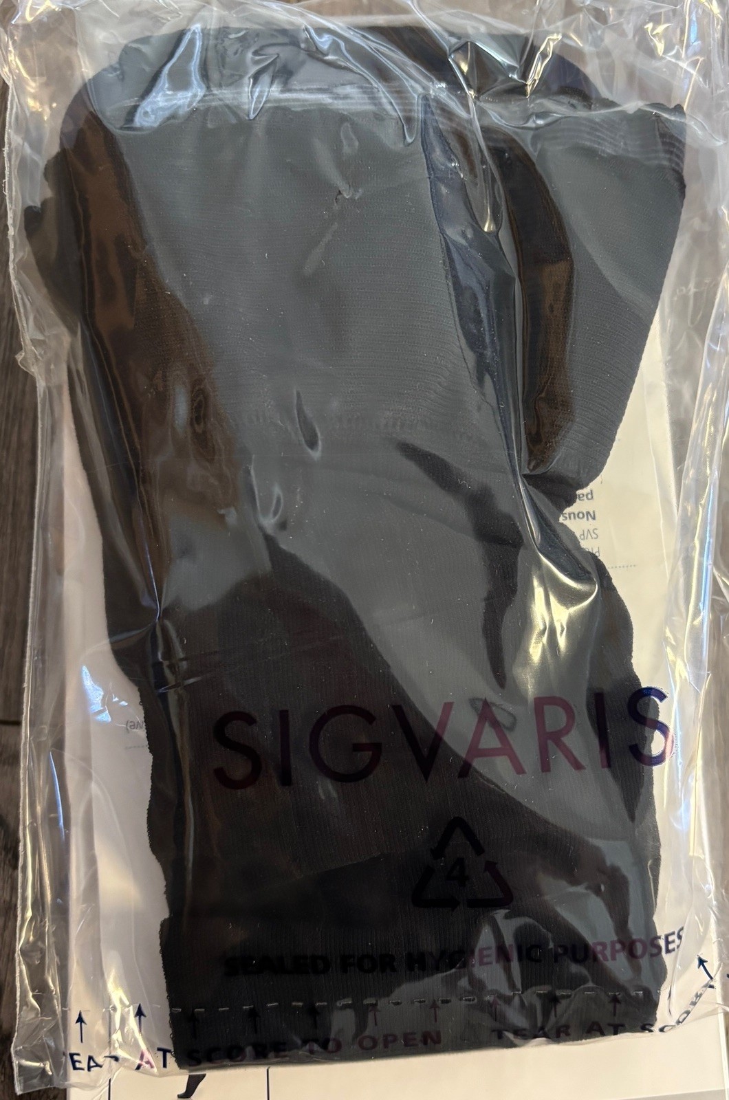 Sigvaris Sheer Womens Thigh Highs Black 15-20mm Hg Style 711