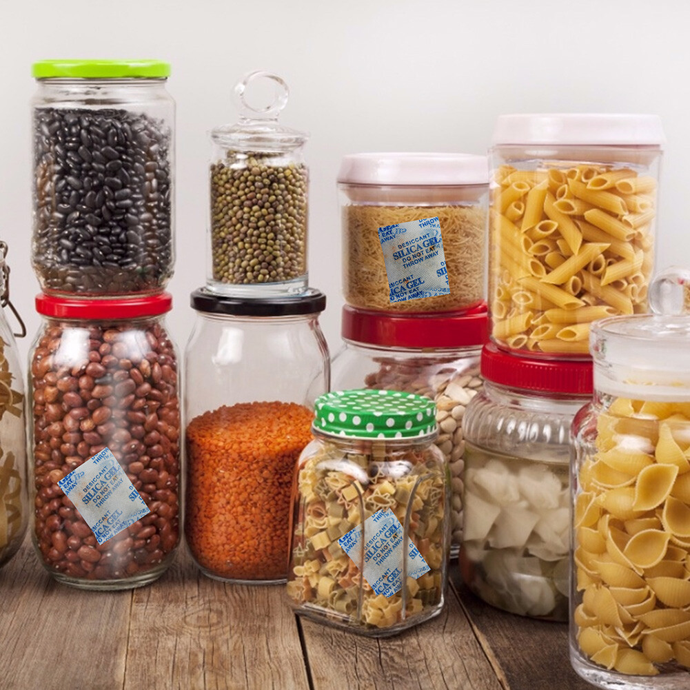 0.5g-500g Gram Silica Gel Desiccant Packets Moisture Absorber Packs Reusable Lot