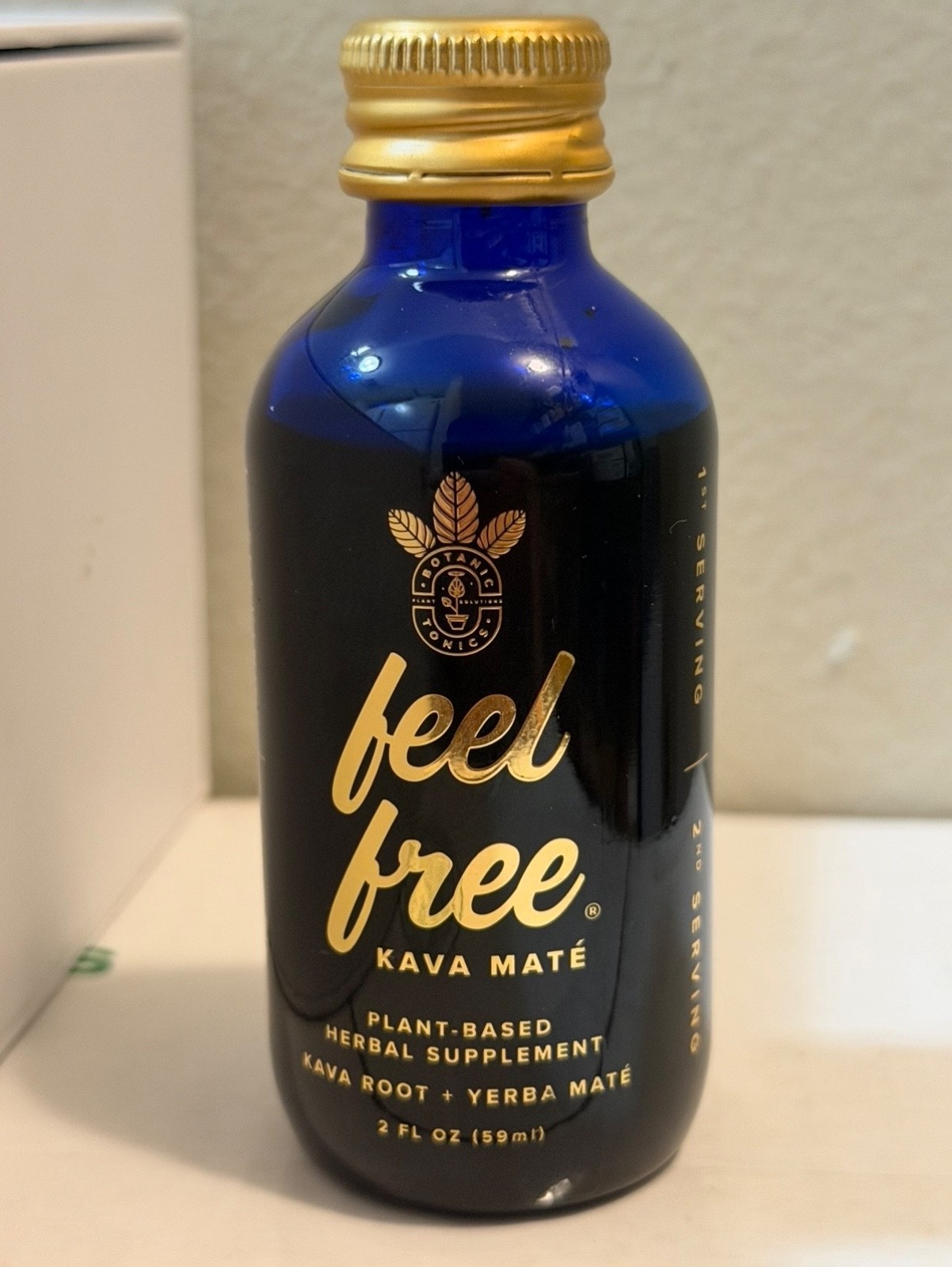 Feel Free Kava Maté 12-Pack 2oz Bottles by Botanic Tonics Exp 06/26 NEW