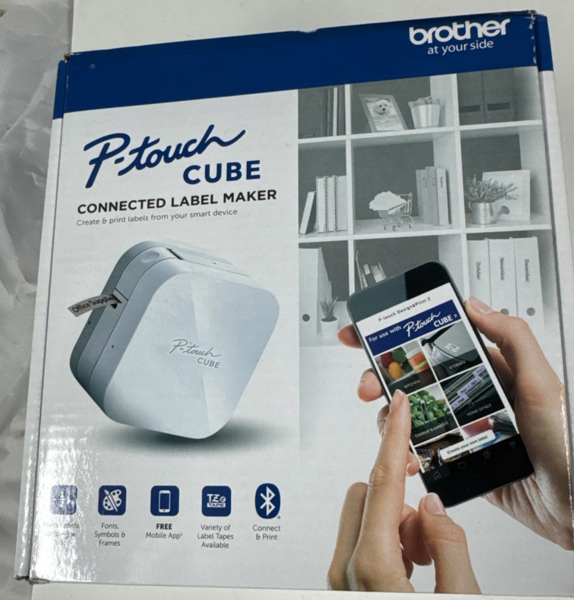 Brother P-Touch Cube Smartphone PT-P300BT Bluetooth Wireless Label Maker