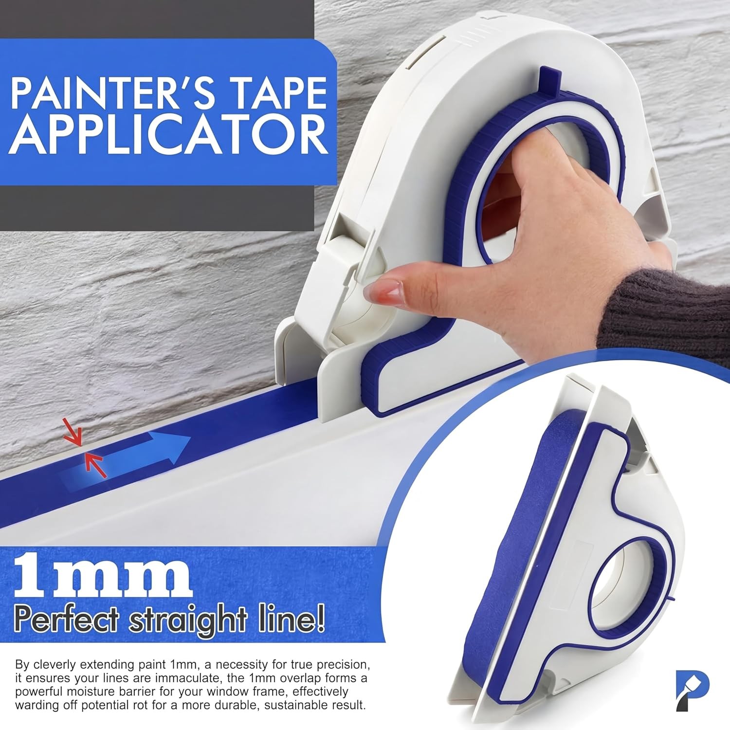 Painters Tape Applicator, Masking Master Tape Dispenser With Scraper, Masking Pa