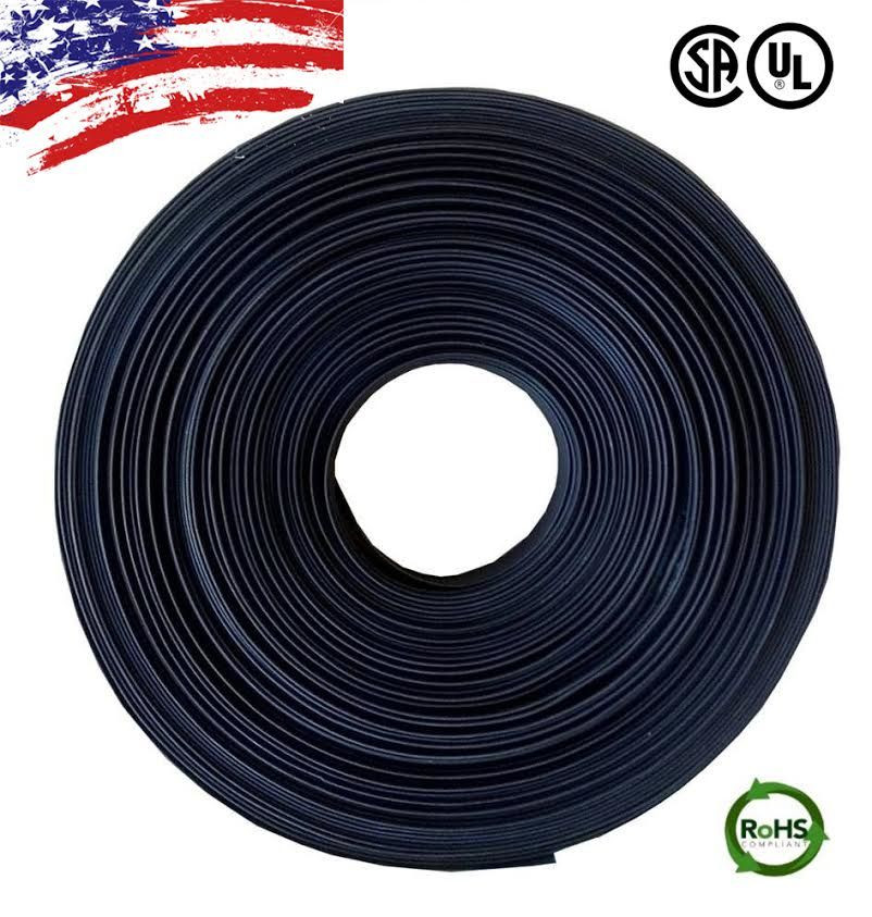 100 FT. 100 Feet BLACK 3/16" 5mm Polyolefin 2:1 Heat Shrink Tubing Tube Cable UL