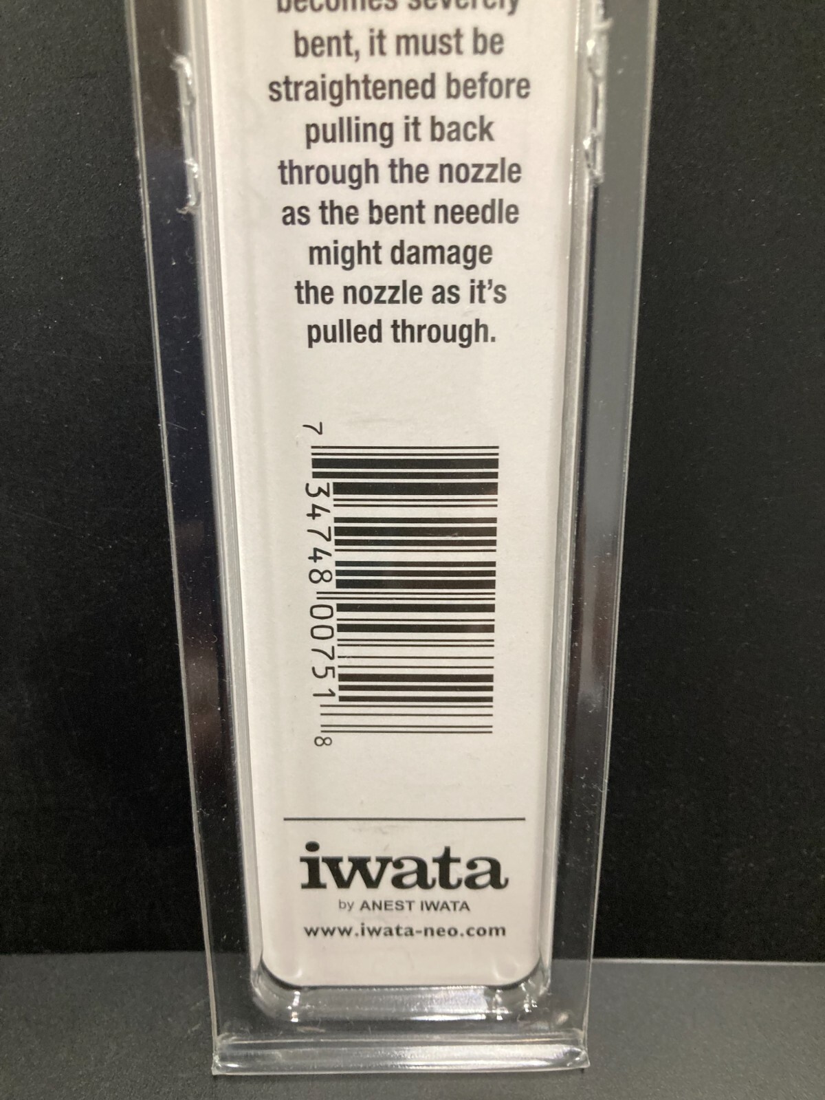 Iwata Neo Airbrush Needle, .35mm, CN Fluid Needle N0751 Silver