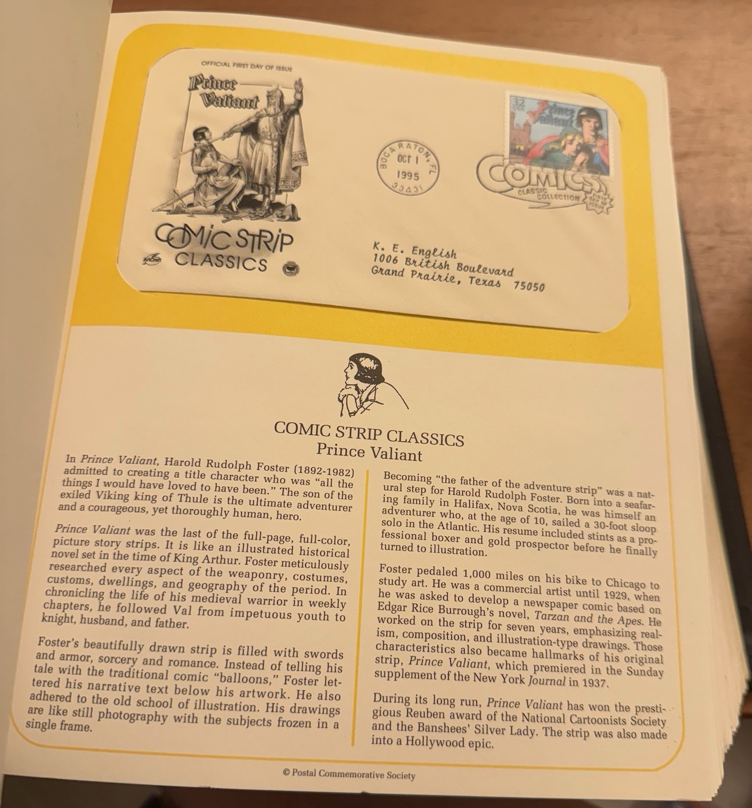 Postal Commemorative Society Binder U.S. First Day Covers 1993-1996 212 Covers