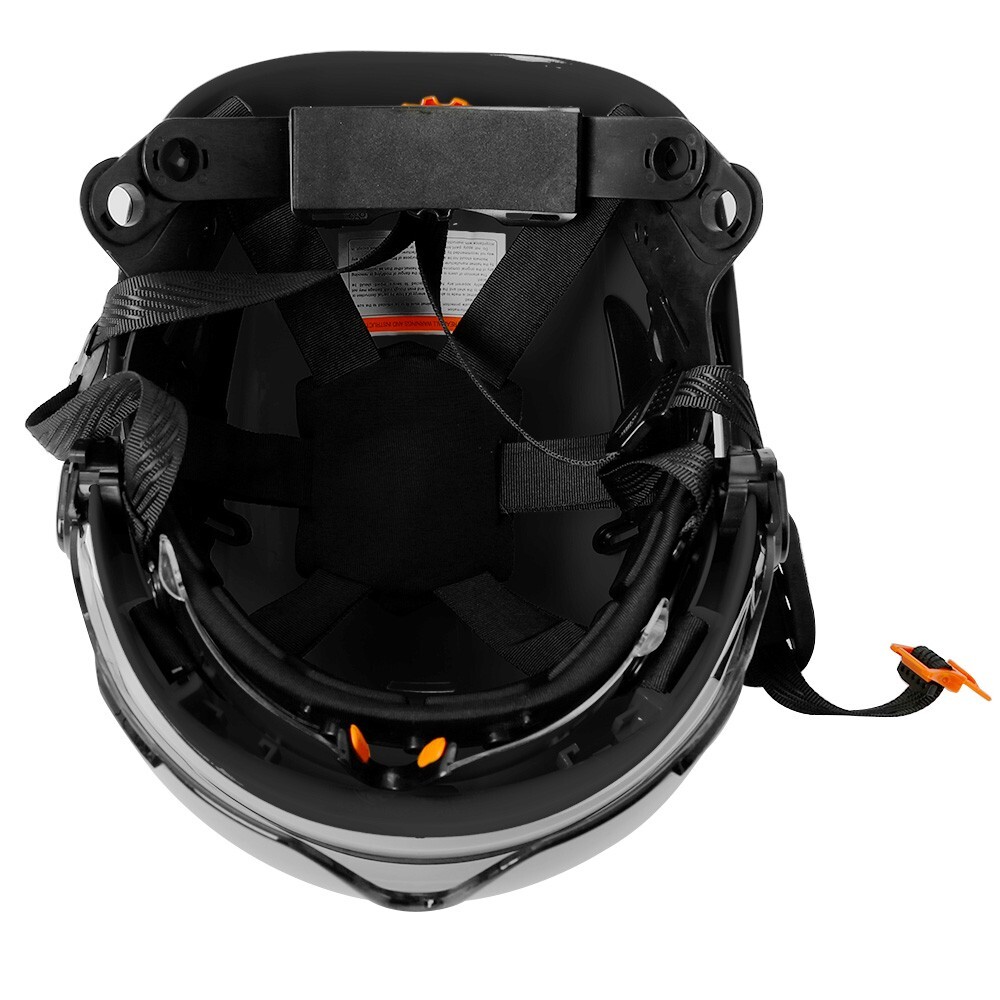 Construction Safety Helmet With Visor Built In Goggle ABS Hard Hat Work Cap ANSI