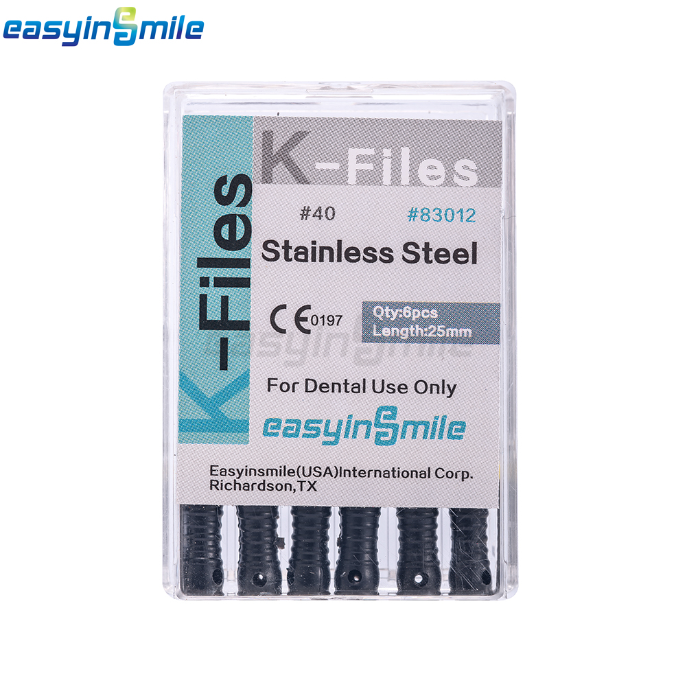 60pc Dental Endo Root Canal File K-files 25mm Stainless Steel #6#8#10 Hand Files