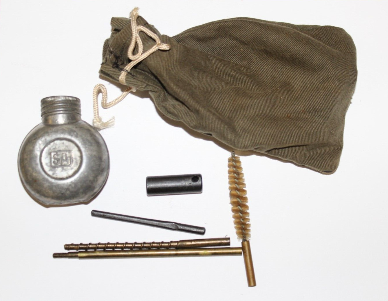 Finnish Mosin Nagant Original WWII Field Cleaning Kit Parts m28 m39 #R9