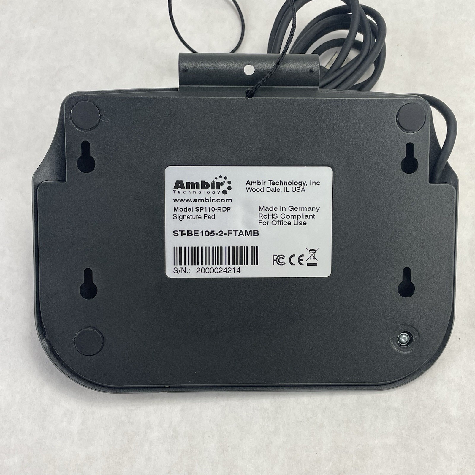 Ambir SP110-RDP USB Signature Pads Missing Pen Tip Parts