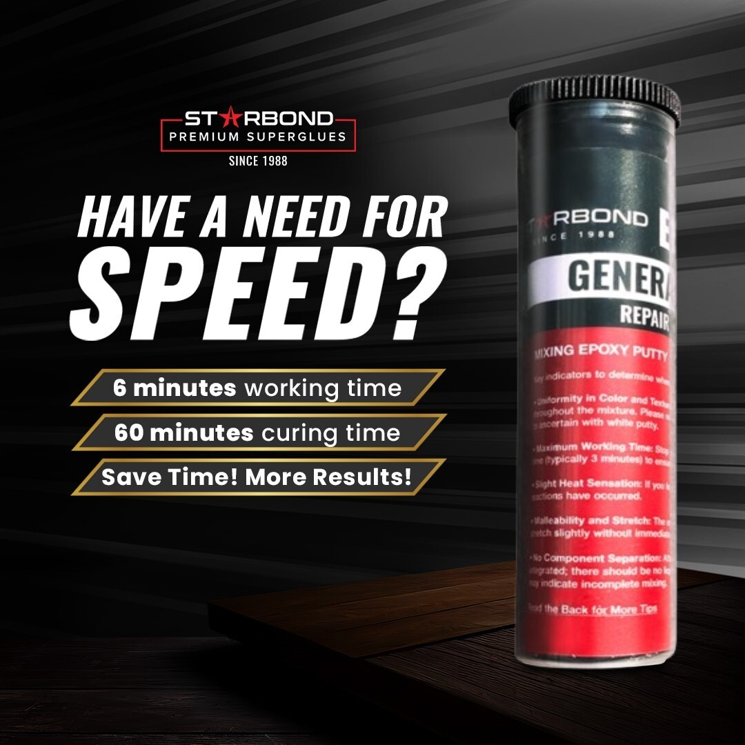 Starbond Epoxy Putty | General Purpose (Black), 2 oz.