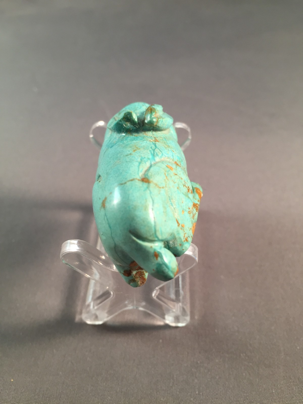 HAND CARVED TURQUOISE RABBIT
