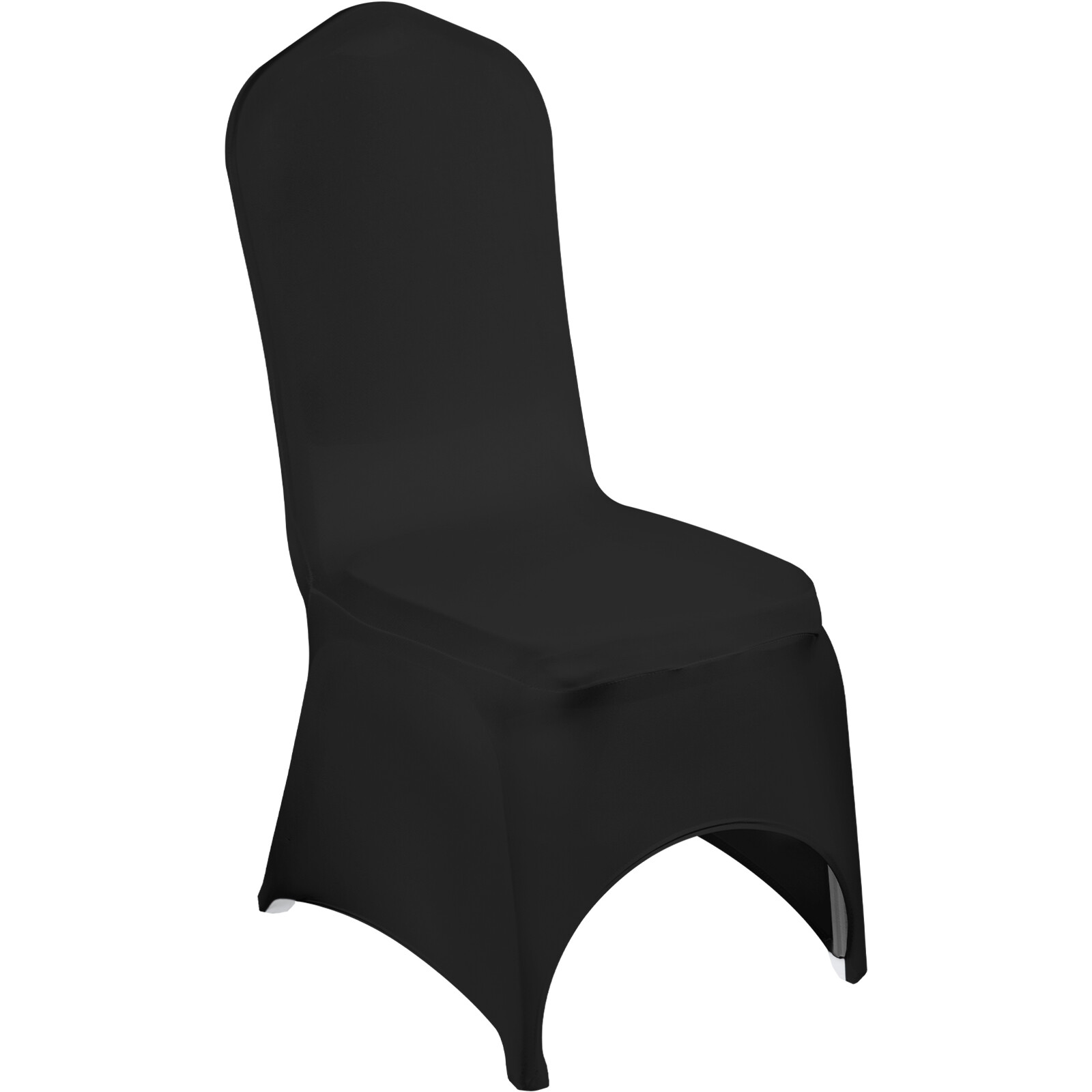 VEVOR 50 PCS Black Chair Covers Polyester Spandex Stretch Wedding Party Banquet