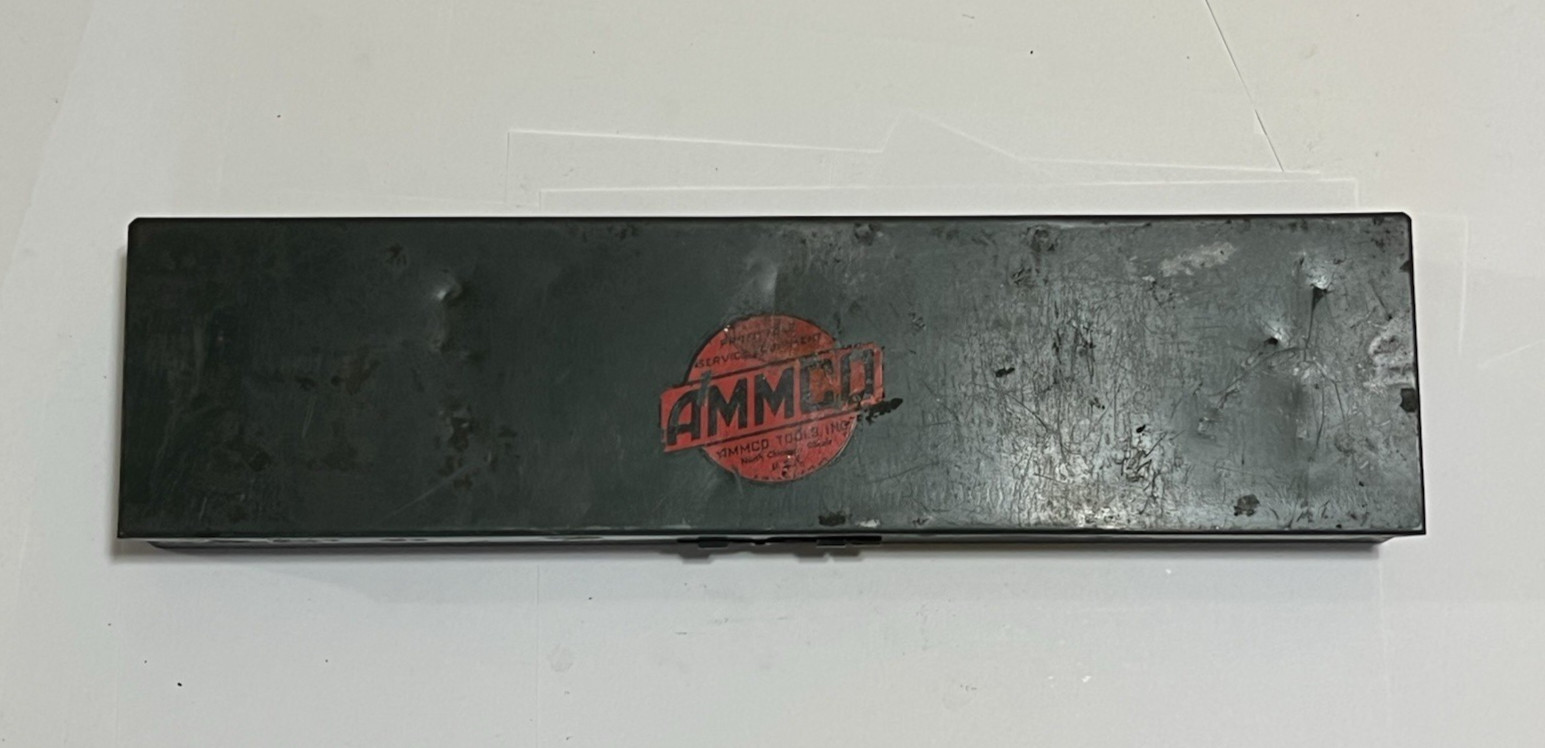 AMMCO Model 100 Vintage Small Bore Cylinder Hone Set in Box 47/64" - 1-5/16" USA