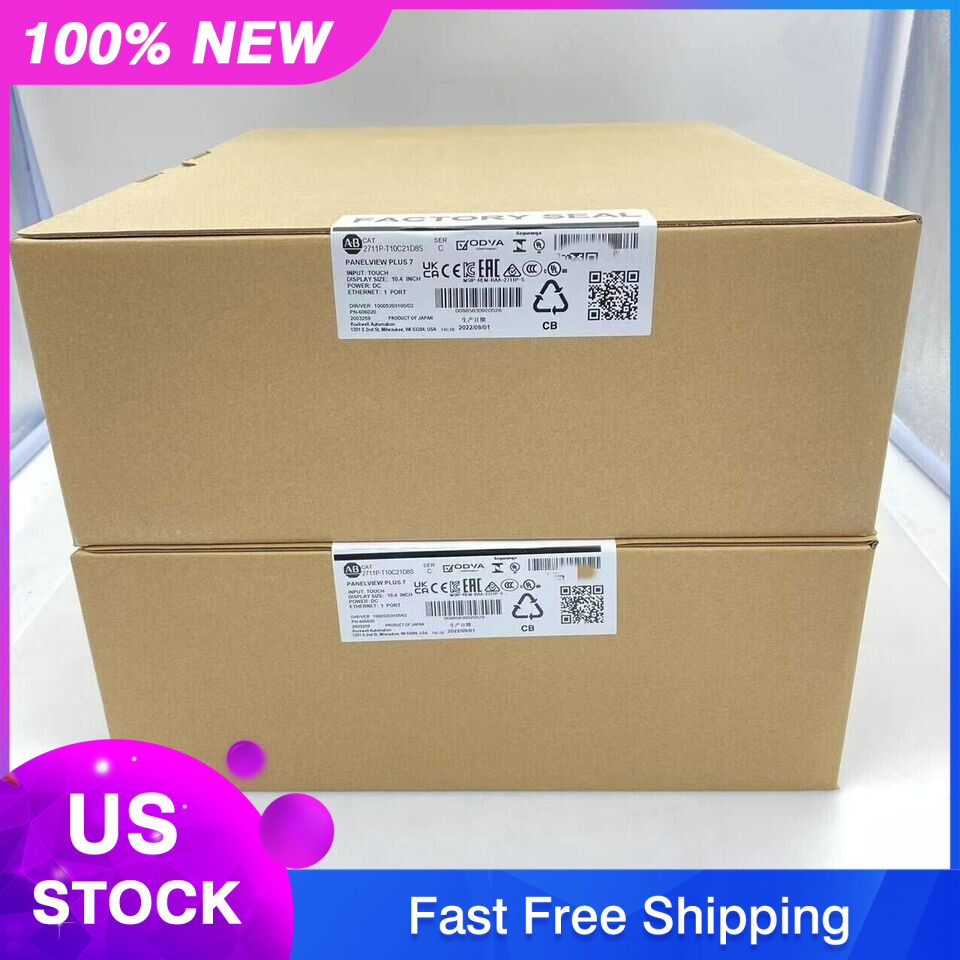 New Sealed Allen Bradley 2711P-T10C21D8S SER C HMI PanelView Plus 7 10" DC