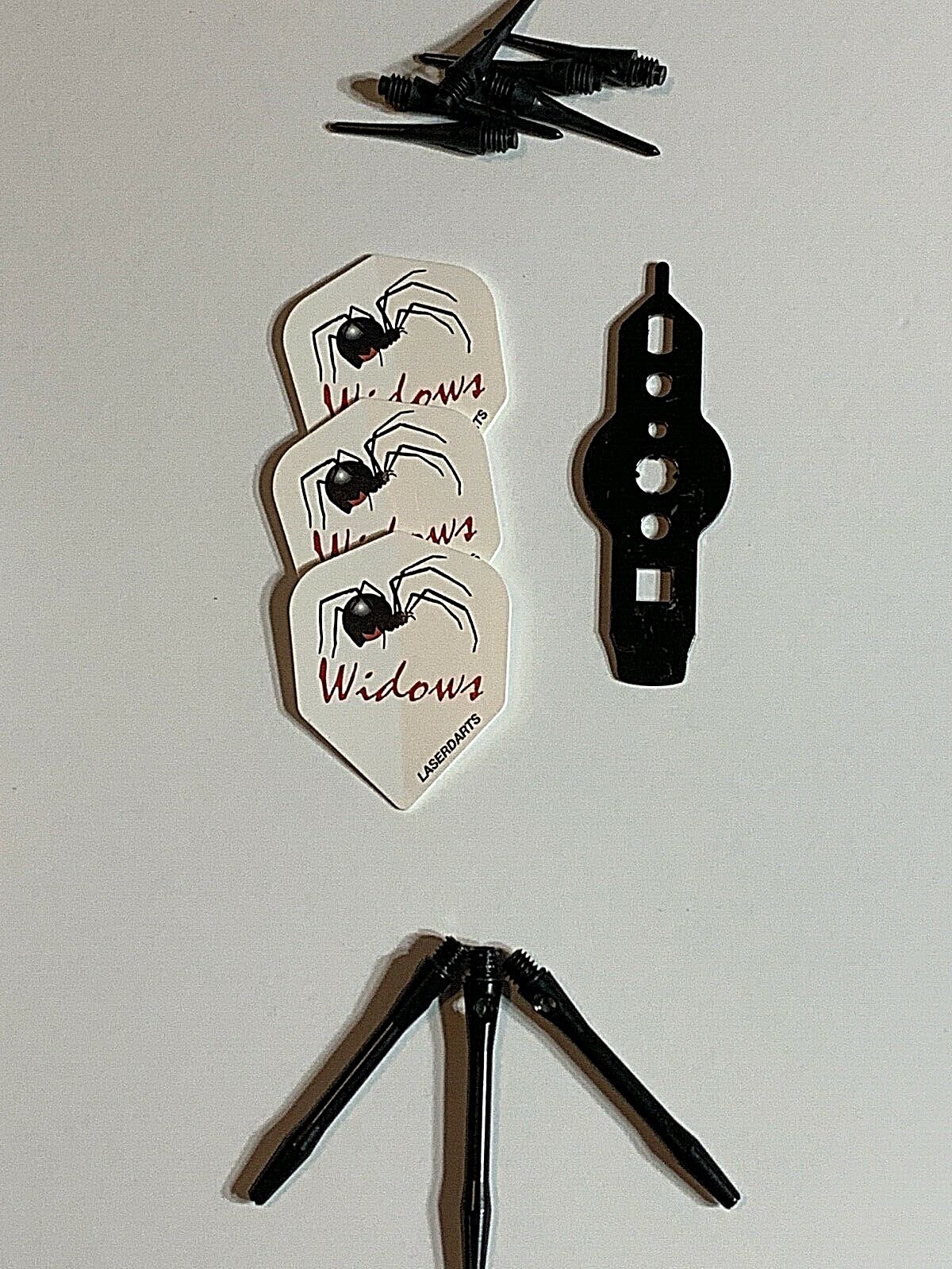 BLACK WIDOW 16 GRAM SOFT TIP LASER DARTS KNURLED SOFT NEW FREE SHIPPING N MORE