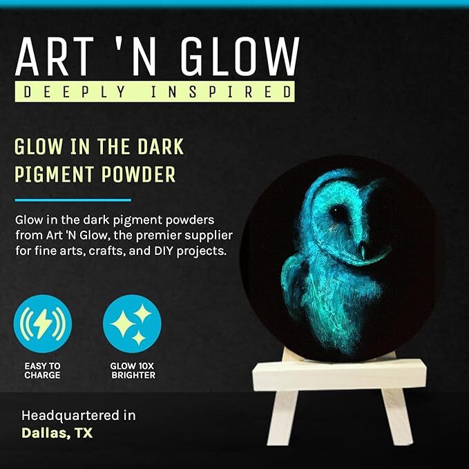 Glow in the Dark Powder, Strontium Aluminate, Phosphorescent Pigment- 14 Colors