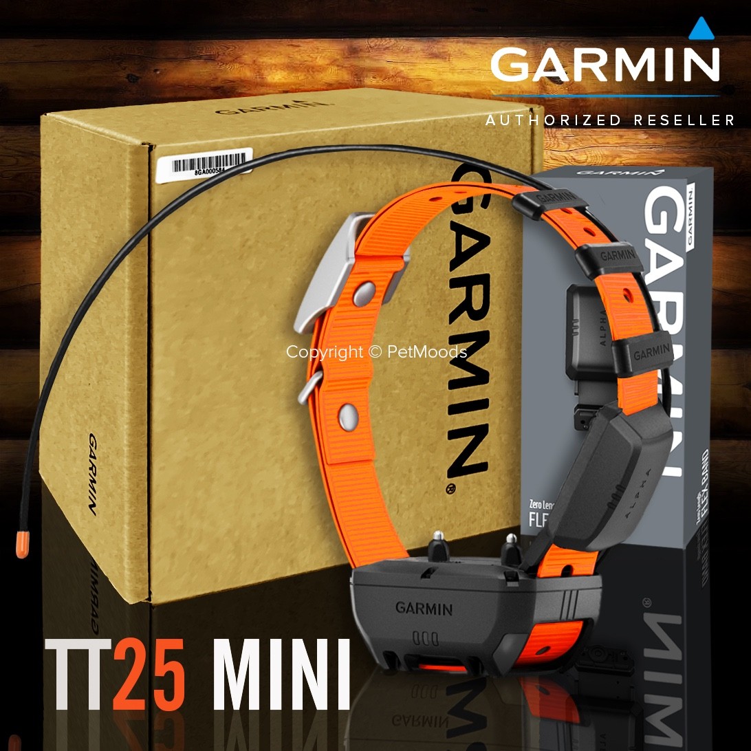 Garmin TT25 Mini Tracking Training Collar with Zero Length GPS Band & Free Strap