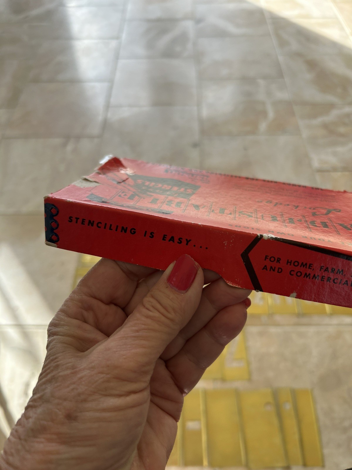 Reese's Brass Stencils Adjustable Vintage With Box