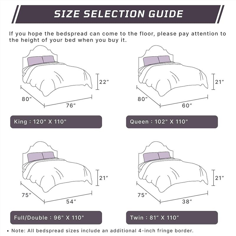 100 Cotton Chenille Bedspread Medallion Design Lightweight Tufted Coverlet New