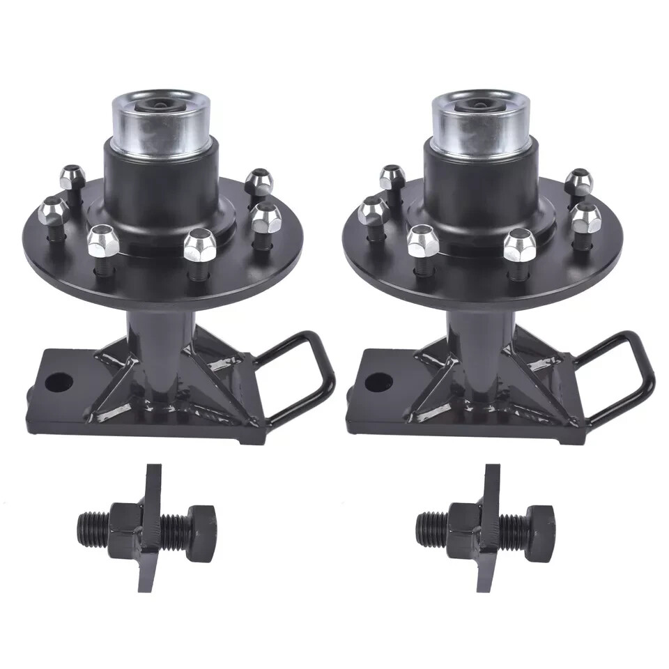 8 x 6.5 Lug 8000LB Superior Shipping Container Wheels, Bolt-on Spindle Kit new