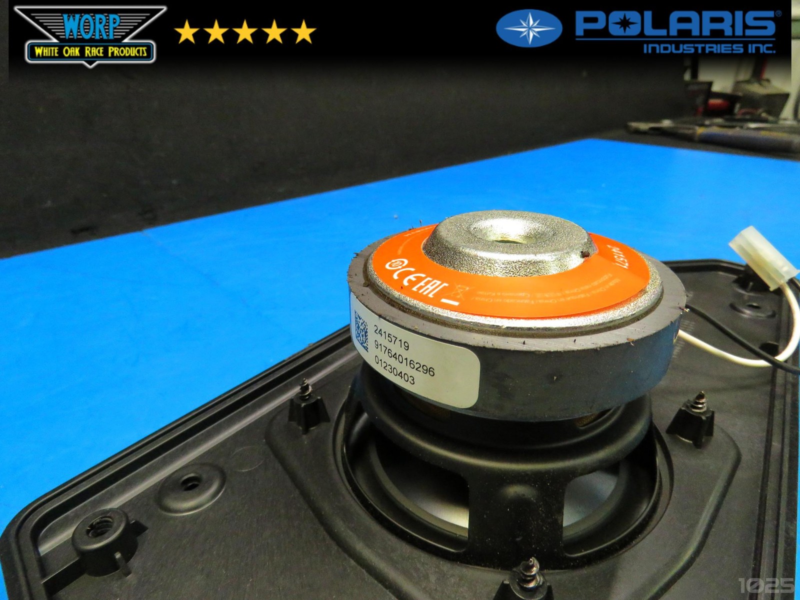 24-25 POLARIS XPEDITION MID WOOFER SET W/ MOUNTS GRILLES SPEAKERS GENUINE OEM