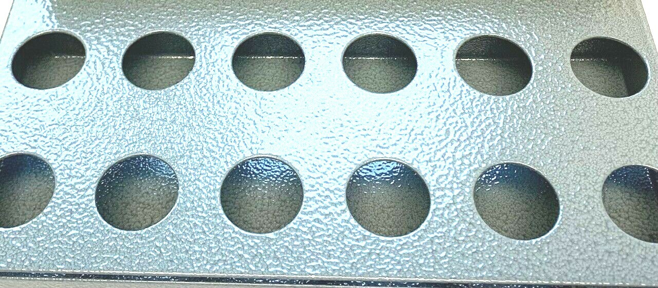 R8 12 SLOT COLLET RACK & TOOL TRAY FOR BRIDGEPORT HIGH PRECISION R8 COLLETS