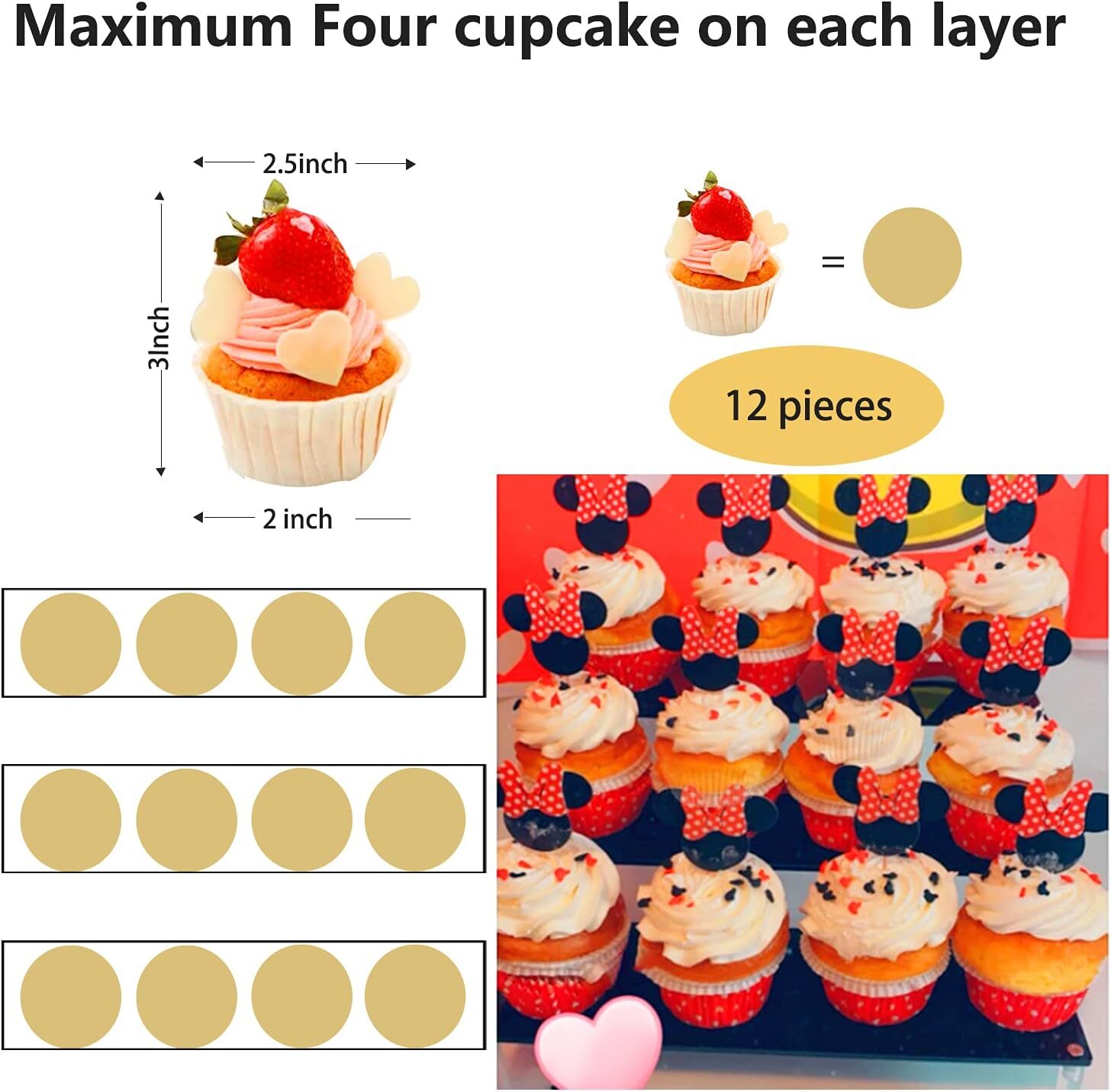 Black Acrylic Shelf Riser 3 Tier Perfume Organizer Cologne Display Stand Large