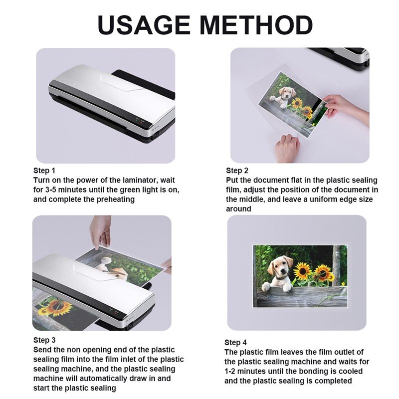 9" x 11.5" Clear Thermal Laminating Pouches Letter Size Laminator Sheets 3 Mil