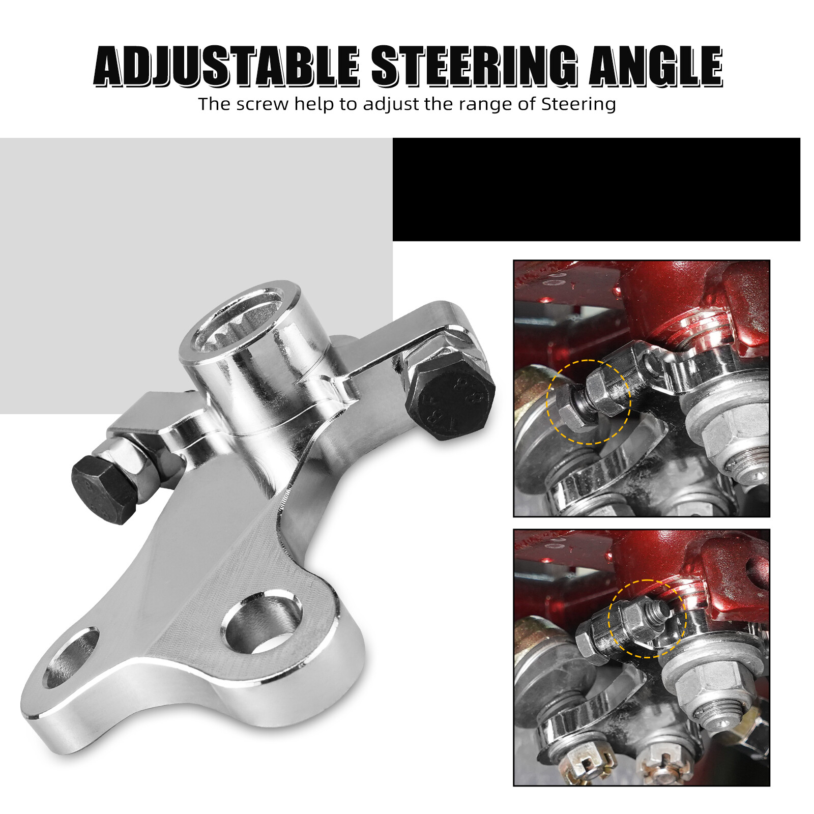 40CrMo Alloy Steel Steering Stem Pitman Arm For Yamaha Raptor 700 700R 2013-2024