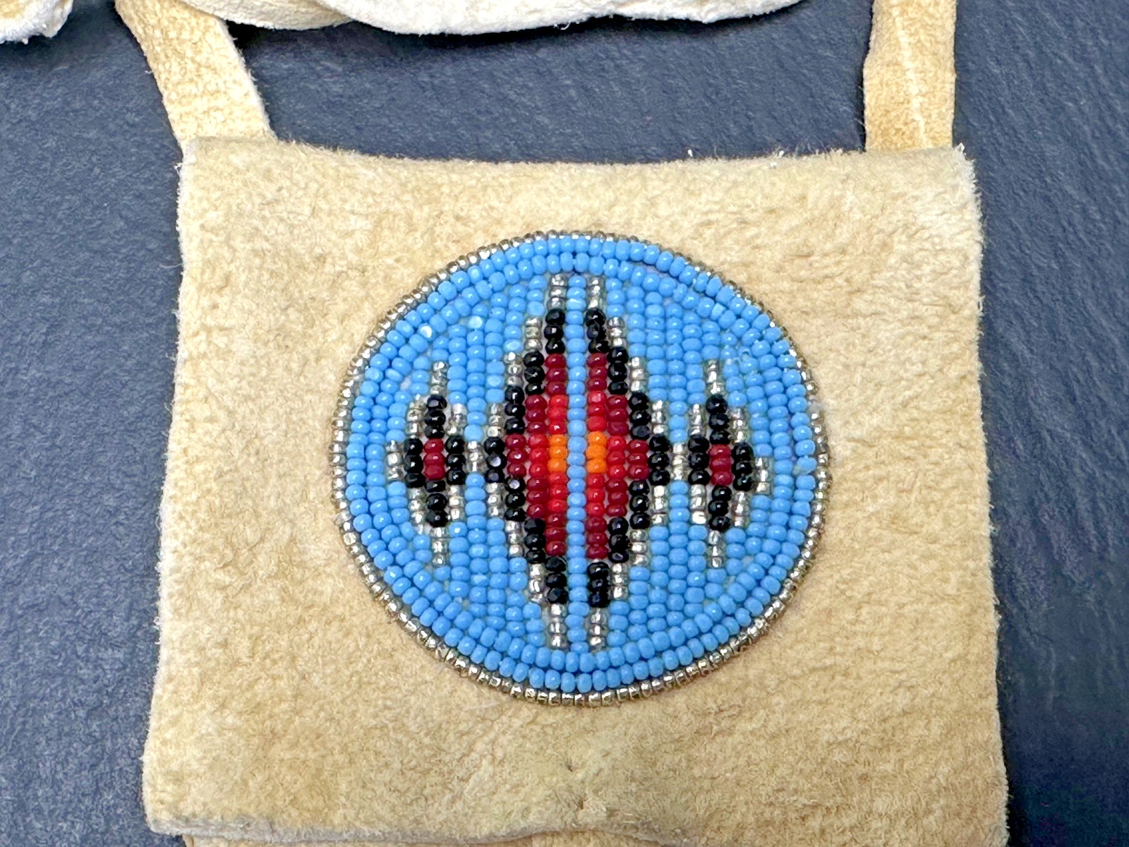 VERY RARE 2003 SACAJAWEA 1.5" MACO BRONZE PEACE MEDAL & MONTANA SUEDE POUCH M871