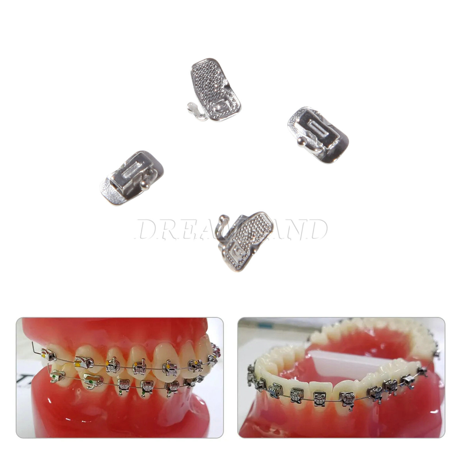 10 Packs Dental Self-Ligating Brackets Orthodontic Roth 0.022 345Hook Bracket