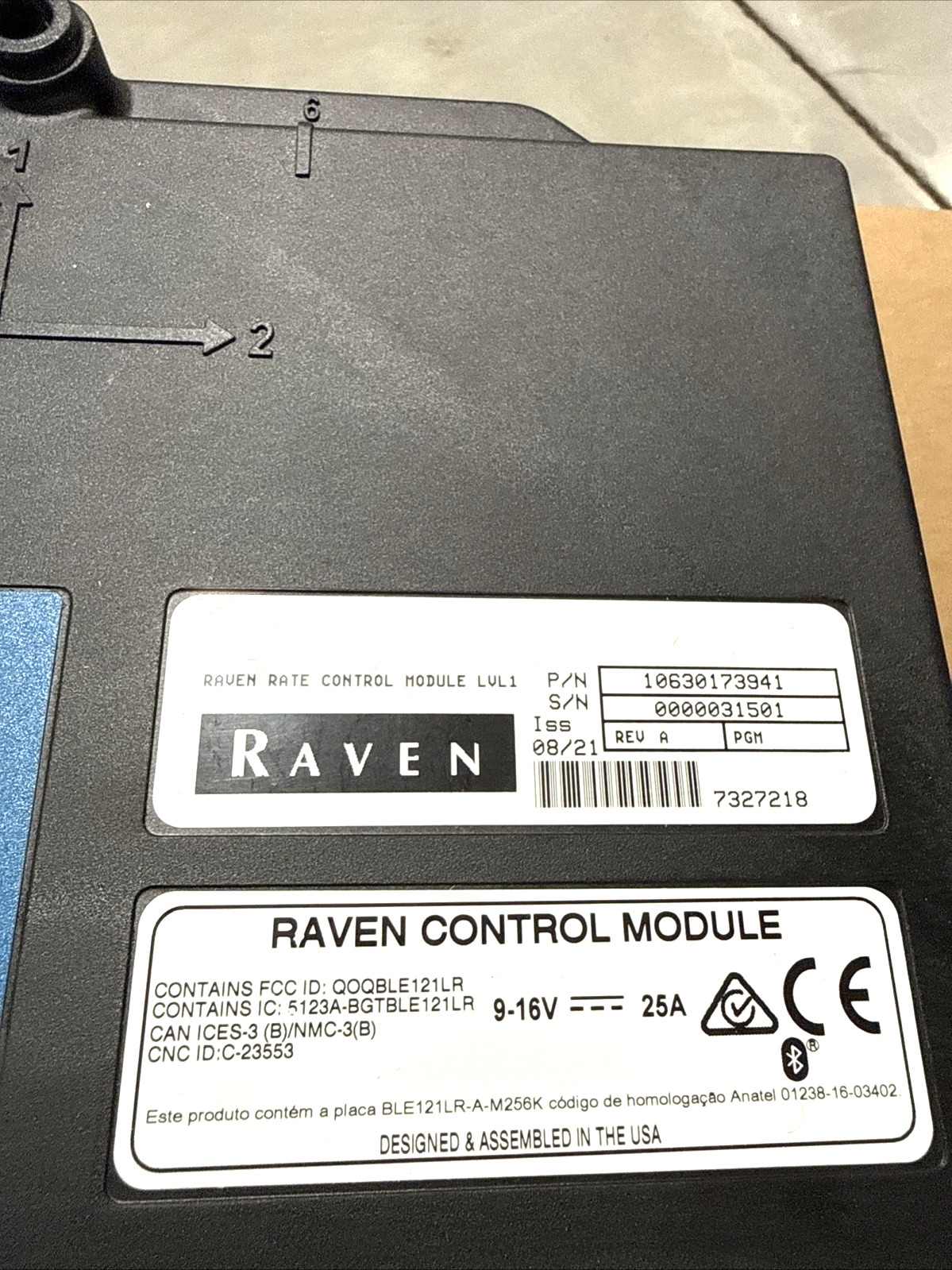 RAVEN CNH RATE CONTROL MODULE LVL1 RCM 1-063-0173-941 (OEM) *NEW IN BOX*