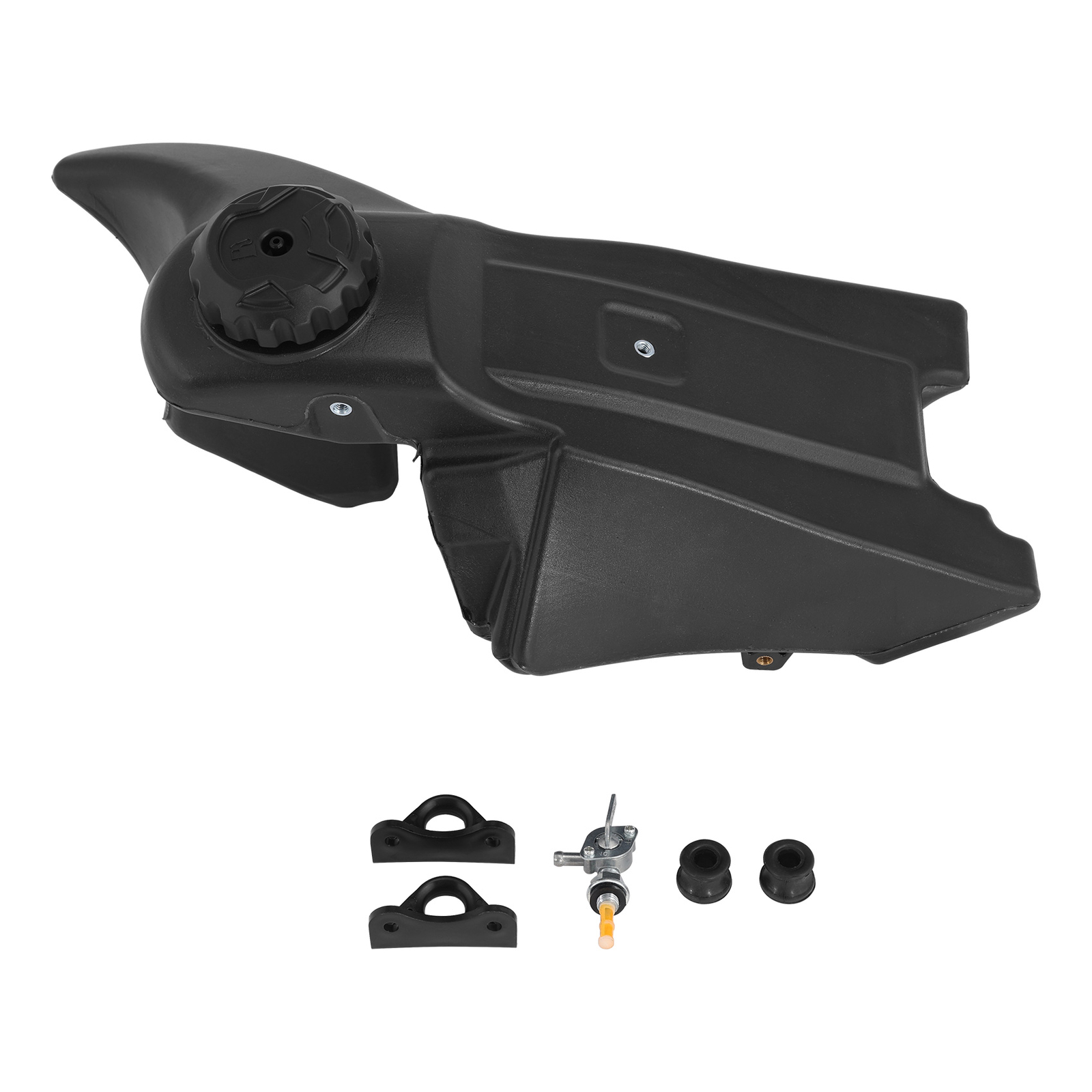 Black Fuel Gas Tank & Petcock & Cap Fit For Yamaha YZ85 2002-2021