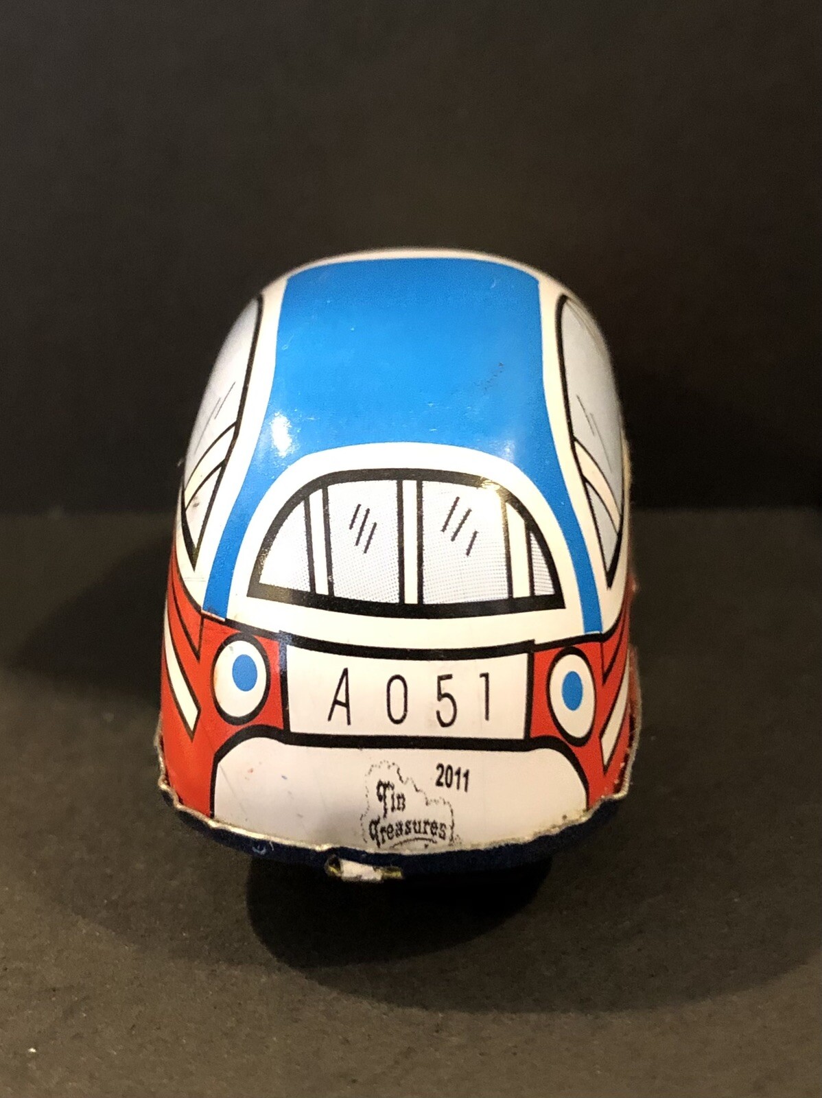 Tin Wind Up Car Little Highway Car Classic #A051- REPLICA