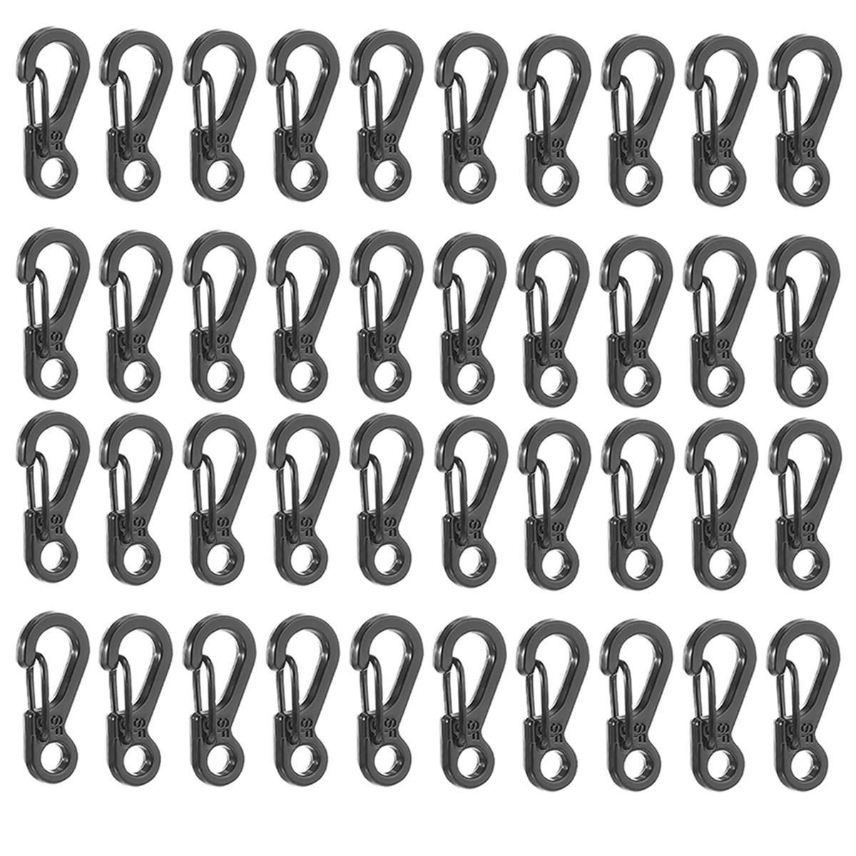 80 Pcs Mini Heavy Carabiner Snap Hook Clip Aluminum Outdoor Camping Key Chain US