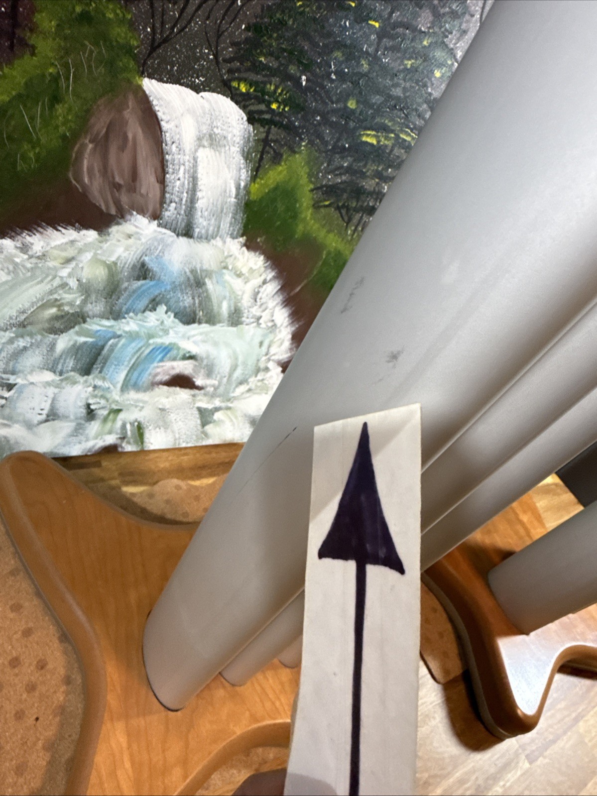 speaker stands pair Metal Wood Base Bookshelf Large Subwoofer Center Channel