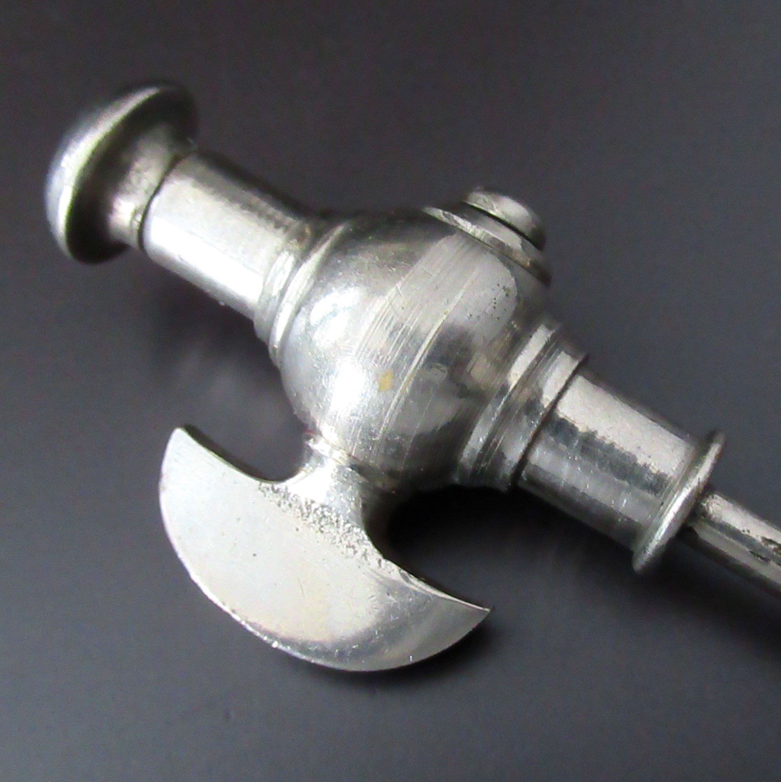 Antique Victorian Half Axe Champagne Bottle Needle Tap Regulator Steel Faucet