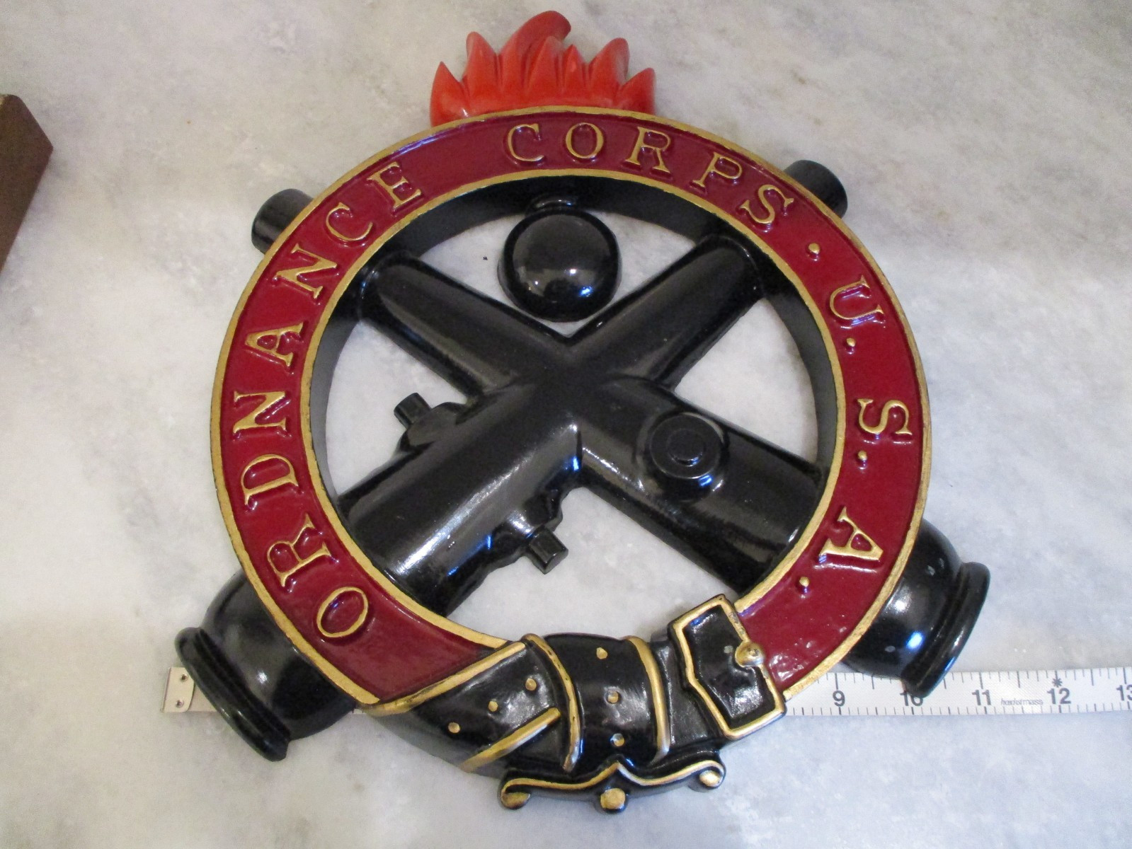 US ARMY-COMMANDER REDSTONE ARSENAL-ORDNANCE CORPS PLAQUE/AWARD/PINS-RET GENERAL